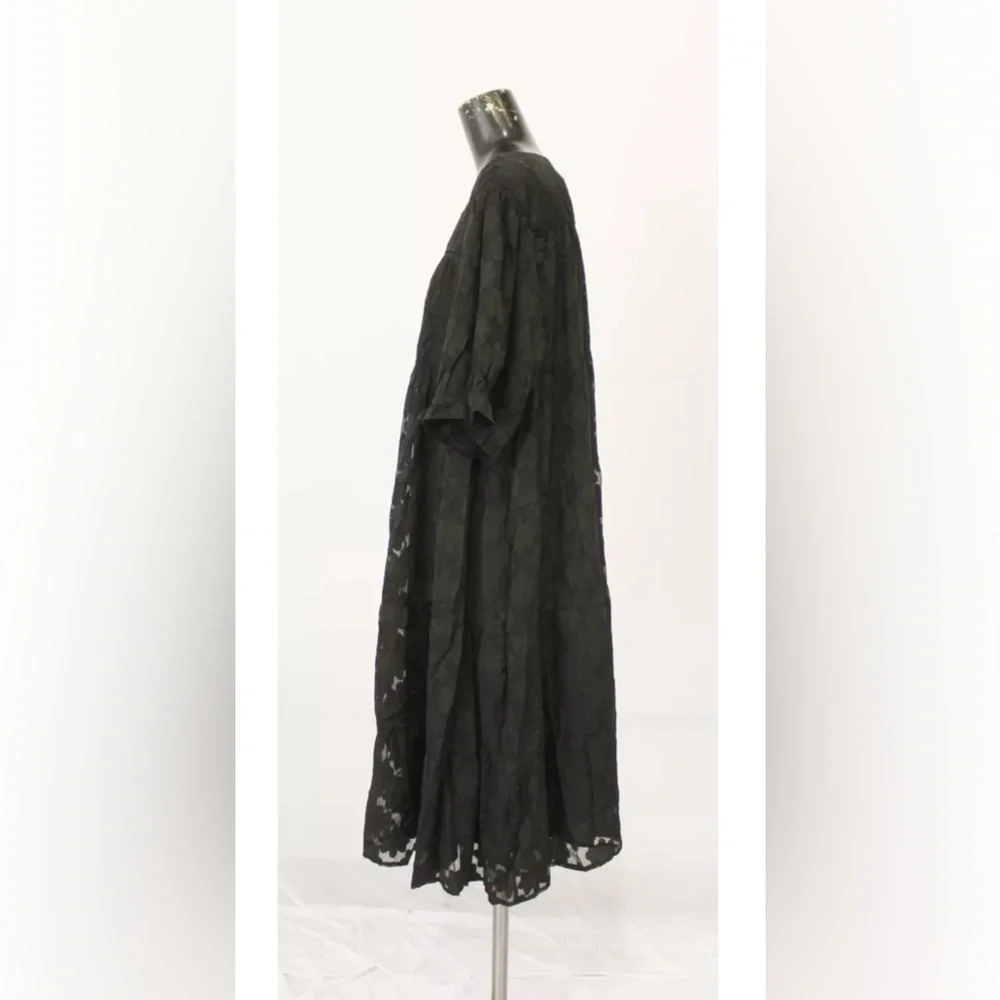 Polagram Women's Plus Raving About You Floral Dress LV5 Black Size 3XL - Picture 3 of 4